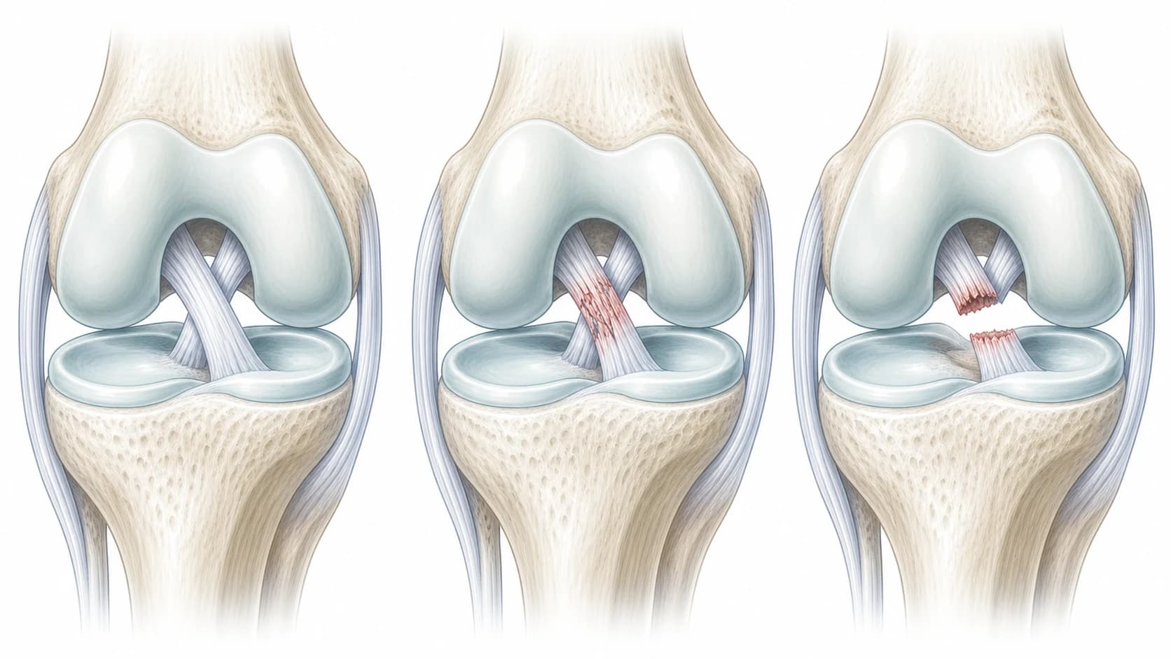 Ligament injury illustrated in the joint or tendon